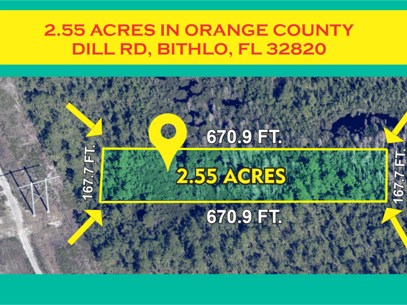 Dill Rd, Bithlo, FL 32820 2.55 Acres