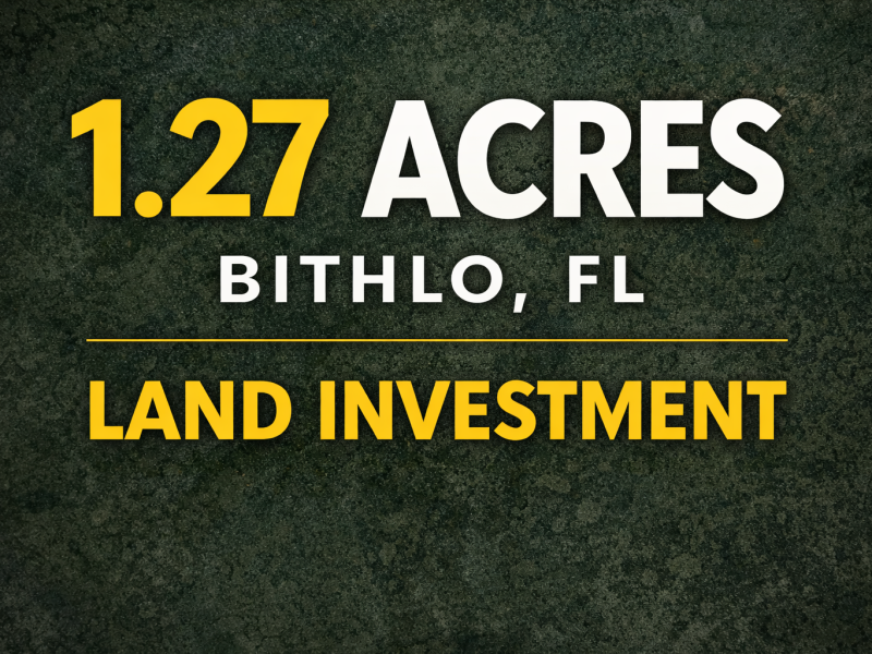Dill Rd, Bithlo, FL 32820 1.27 Acres